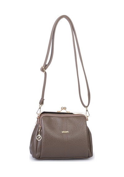 Nas Bag Burslu Klipsli Vintage Omuz Ve Çapraz Çanta 23x20 Cm Ebatlarındadır Vizon Victoria