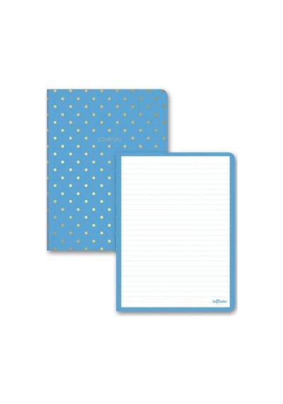 Puantiyeli Mini Defter Çizgili Mavi 14x20 Cm 103 Ivory