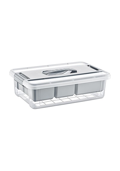 Büyük Boy Bölmeli Organizer Kutu Şeffaf Tasarım Saklama Kabı - 23x35x11 Cm, Ev Araba Saklama Kutusu - Ev Banyo Düzenleyici, Dolap Düzenleyici, Saklama, Kutu, Organizer 6 Litre Sku: Zeusb0h1ntbj55 12v