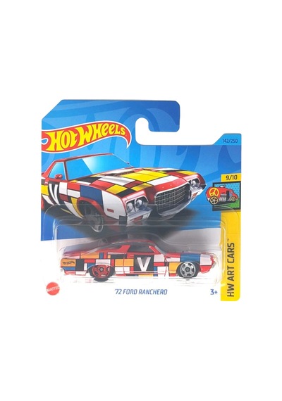 Hot Wheels '72 Ford Ranchero - Hw Art Cars 1/64 Diecast Model Araba Çok Renkli