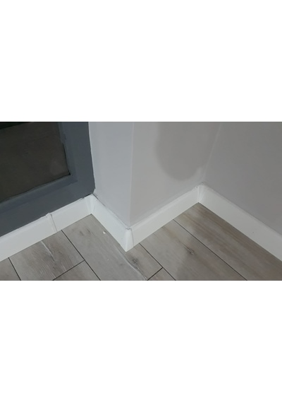 Laminat Parke Süpürgelik Köşe Bağlantı Elemanı 6 CM Beyaz  Renk
