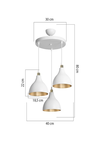 Ag Lightdesign Beyaz Sarkıt Avize Salon Mutfak Koridor Yatak Odası Lamba 18 Agnm110 Diğer