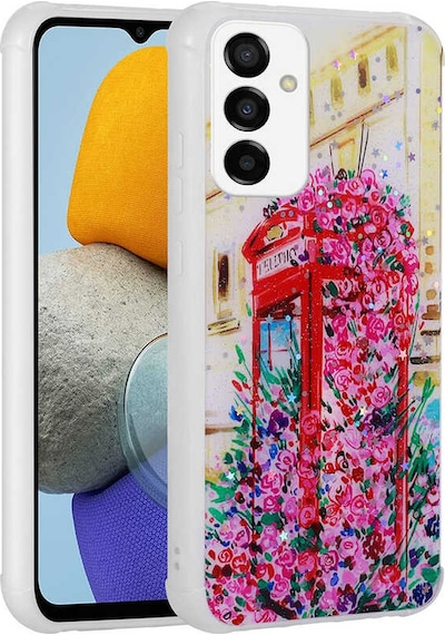 Zore Galaxy Uyumlu M23 Kılıf Simli Desenli Kamera Korumalı Parlak Popy Kapak - Kulübe Kulübe