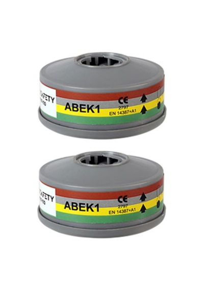 Maxsafety Yyf-110 Yarım Yüz Gaz Maskesi Filtresi Abek1 1 Çift