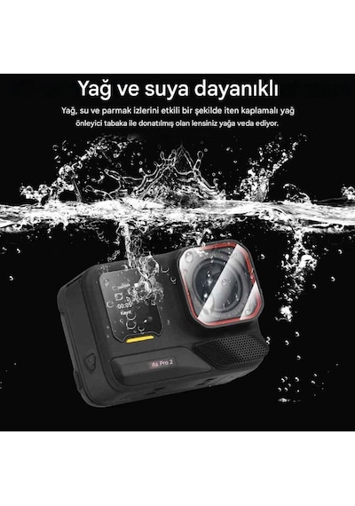 Insta360 Ace Pro/ace Pro 2 Aksiyon Kamera Uyumlu Ekran Koruyucu Nano Jelatin Seti
