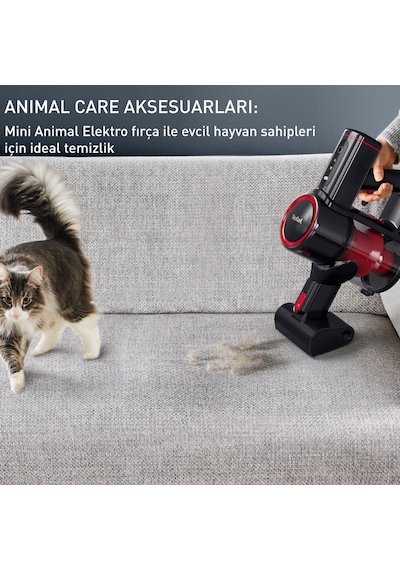 Tefal TY6T88TR X-Force Flex 8.60 Max Animal Care Kablosuz Dikey Süpürge