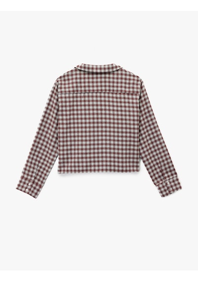 Koton Uzun Kollu Gömlek Yaka Oversize Crop Ekoseli Pijama Üstü Bordo Desenli 6wlk50050mw Bordo Desenli Koton Uzun Kollu Gömlek Yaka Oversize Crop Ekoseli Pijama Üstü Bordo Desenli 6wlk50050mw Bordo Desenli