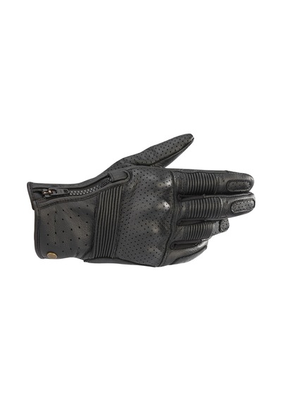 Alpinestars Rayburn V2 Korumalı Deri Motosiklet Eldiveni Siyah