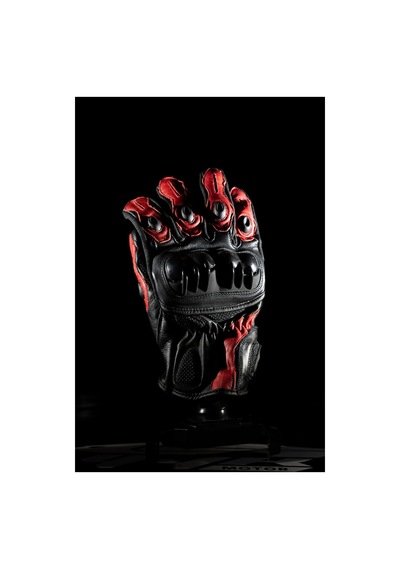 Venom Vn9021 Deri Motosiklet Eldiveni Kırmızı