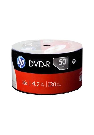 HP Dvd-R 4.7Gb/120Min 16X 50 Li Shrink Printable