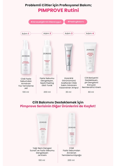 Akneye Eğilimli Ciltler İçin Uygun Kızarık Görünüm Karşıtı Ampul Zeroıd Pimprove Calming Ampoule
