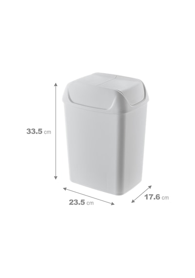 Ayrex Smartware Svingi Çöp Kutusu 10 Lt Beyaz