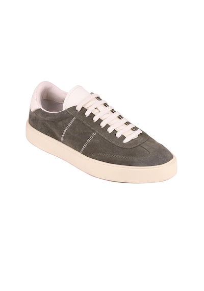 Shoetyle - Yeşil Hakiki Süet Bağcıklı Erkek Sneaker 666-3071-1249