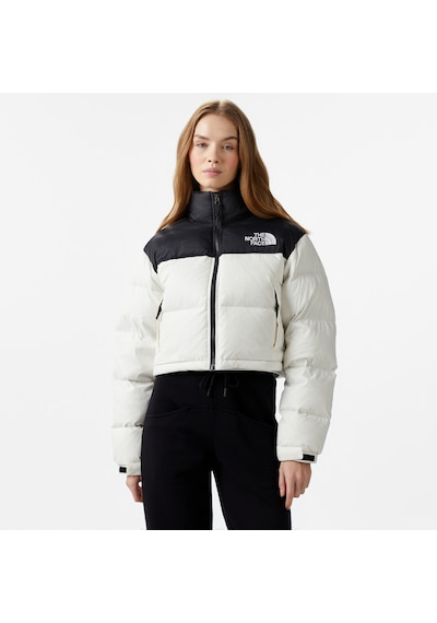 The North Face Nuptse Kadın Beyaz Ceket Düz Nf0a5ggerou1