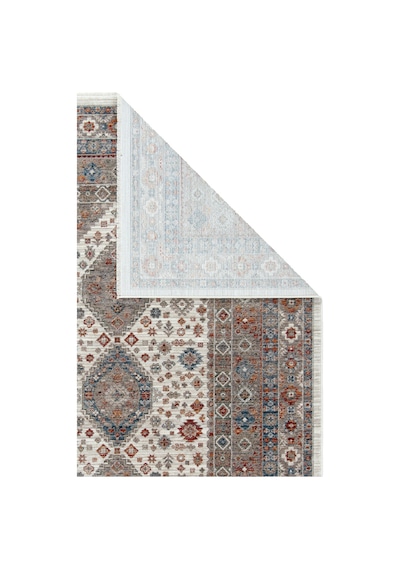 Dekorenti Otantik 2602 Renkli Halı Madalyon Desenli Vintage Halı Multi