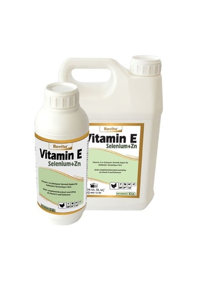 Tüm Kanatlılar için Royal Vitamin E+Zn 1 Lt