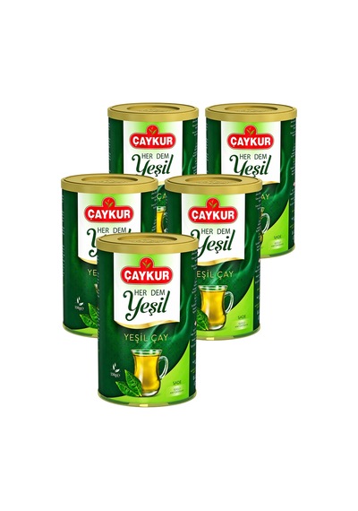 Herdem Yaprak Yeşil Dökme Çay 150 Gr. Beşli Paket