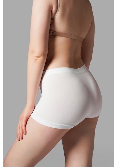 Fit Women Kadın Boxer Toparlayıcı İz Yapmayan Seamless Örme Boxer 2001 Beyaz