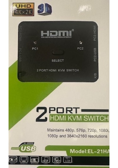 2 Port Hdmi Kvm Switch