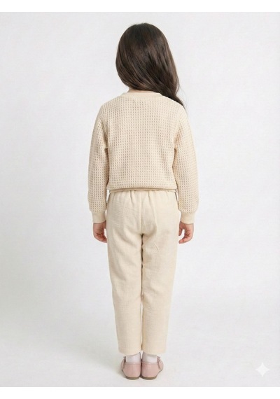 Xo Kids Kız Çocuk 3lü Alt Üst Takım 4-7 Yaş 52127 Bej