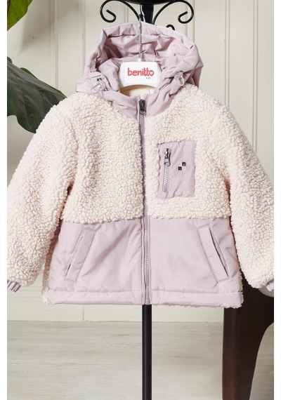 Peluş Bebek Çocuk Mevsimlik Mont 51309 Lila