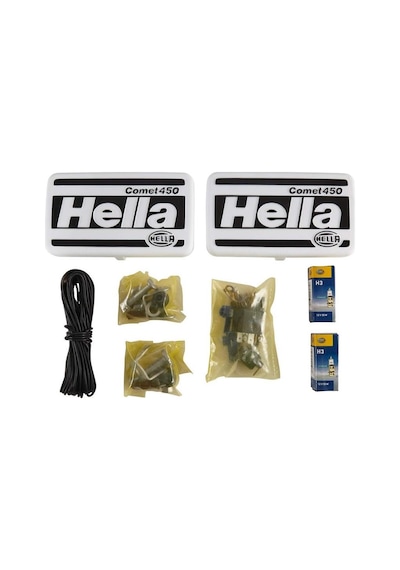 Hella Comet 450 Uzun Hüzme 12v H3 Halojen Far Set 1nb005860-601