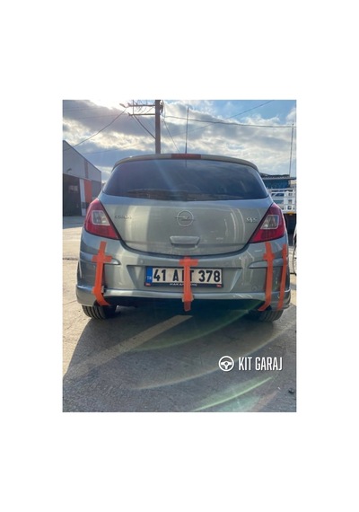 Kit Garaj Corsa D Arka Ek Plastik Boyasız