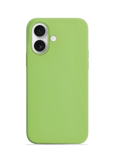 Apple Uyumlu iPhone 17 Soft Touch Lansman Silikon Kılıf Fıstık Yeşili