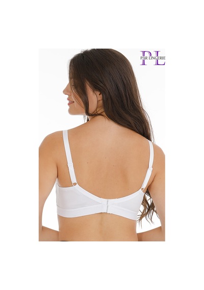 Parlingerie Hamile Emzirme Sütyeni Dantelli Kapsız Beyaz