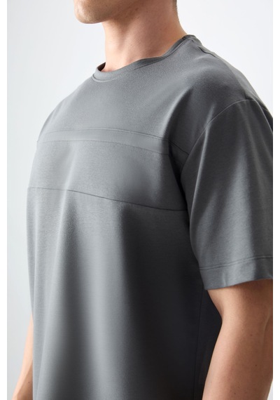 Air Jones Tommy Life Haki Pamuklu Kalın Yumuşak Dokulu Oversize Fit Basic Erkek T-shirt - 88378 Haki Air Jones Tommy Life Haki Pamuklu Kalın Yumuşak Dokulu Oversize Fit Basic Erkek T-shirt - 88378 Haki