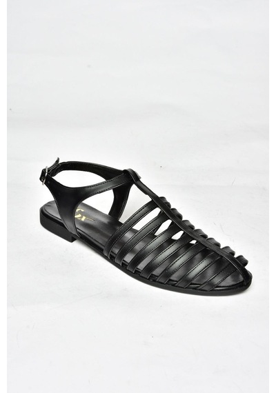 Fox Shoes S314960109 Siyah Kadın Sandalet Siyah