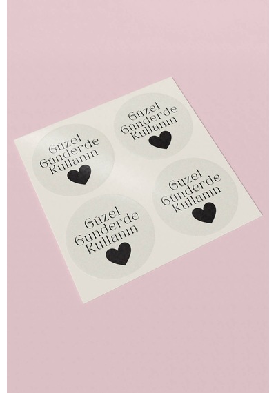 Güzel Günlerde Kullanın Sticker 3x3cm St2307 Çok Renkli