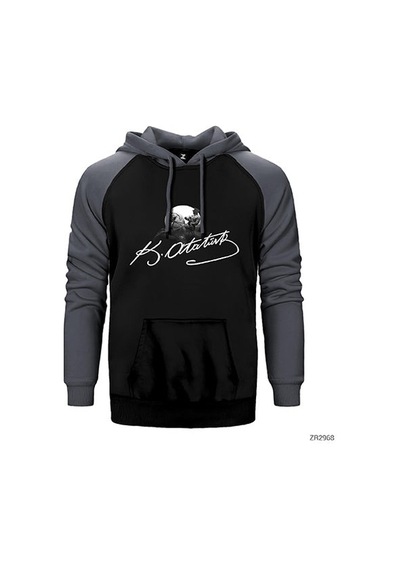 Atatürk Kurtuluş Savaşı Sarı Renk Reglan Kol Sweatshirt / Hoodie