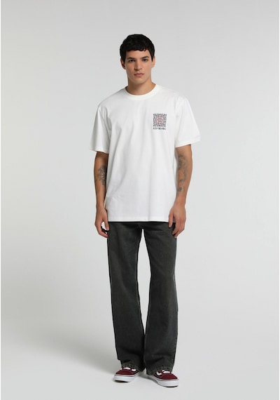 Colin's Colins Relaxed Fit Yuvarlak Yaka Düz Erkek Beyaz Kısa Kol Tişört Cl1081341 Q1.v2 Ofw