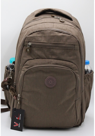 Suya Dayanıklı Krinkıl Kumaş Vizon Unisex Okul Çantası 18