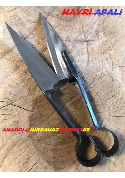 Apalı Yün Kesim Makası Koyun Makası El Yapımı Makas Koyun Kırpma