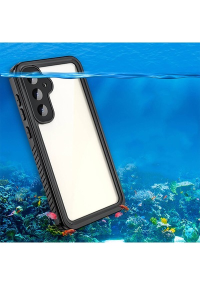 Galaxy S23 Fe Uyumlu 1-1 Su Geçirmez Uyumlu-siyah Siyah
