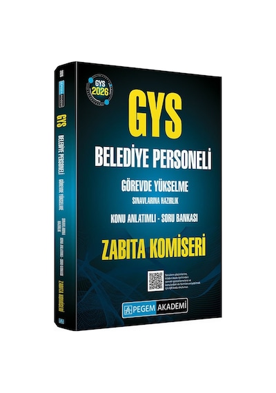 Pegem 2026 Gys Belediye Personeli Zabıta Komiseri Konu Anlatımlı Soru Bankası Görevde Yükselme Pegem Akademi Yayınları