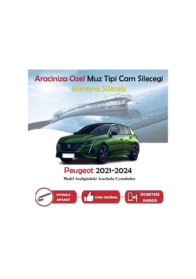 Peugeot 208 Muz Silecek Takımı 2021-2024