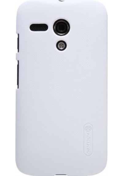 Nillkin Moto G İle Uyumlu Super Frosted Sert Kılıf Beyaz