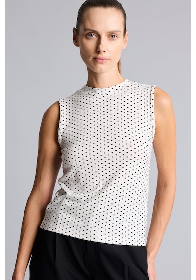 Defacto Puantiyeli Bisiklet Yaka Slim Fit Atlet I7291ax26hsbk81 Siyah-bk81