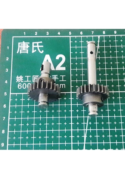 25mm Metal Dişli Çifti (7mm Çaplı Mile Setskurla Sabitlenmiş)
