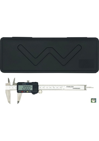 Merttools Dijital Kumpas Büyük Ekran 200 0,01 Mm Yeni Model Kumpas