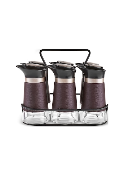 Karaca New Latin Standlı 7 Parça Baharat Seti 100 Ml Kahverengi