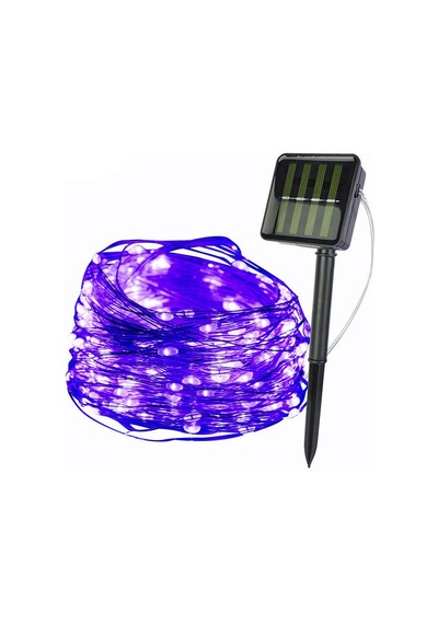 Borayris Güneş Enerjili Solar 12 Metre Peri Led Mor Renk Dış Ortam 8 Çeşit Yanma Modu
