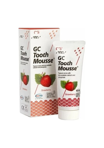 GC Tooth Mousse Çilek Aromalı Diş Minesi Koruyucu Krem 40 G