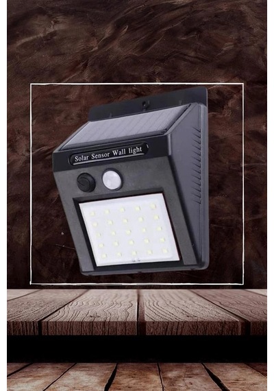 Hubrendy Kargo Bahçe Aydınlatma Sensörlü Güneş Enerjili Duvar Lambası 40 Led Işık