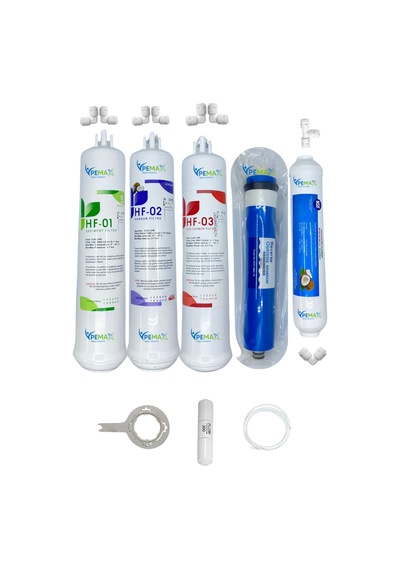 Pws Kapalı Kasa Su Arıtma Cihazlarına Hft 5li Reverse Osmosis Mebran Mineralli Tatlandırıcı