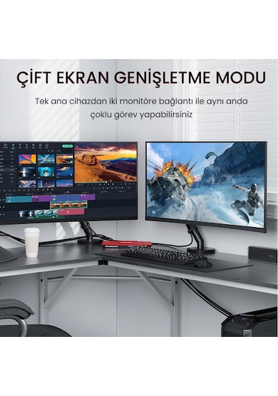 Displayport Dp To Vga Full Hd 60hz Görüntü Video Aktarım Kablosu 1.5 Metre Standart
