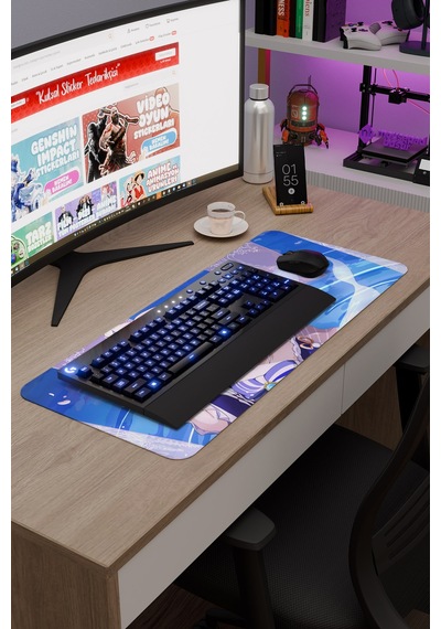 Kokomi Genshin Impact Anime Gacha V3 - 70x30 Xl Gaming Mouse Pad Fare Altlığı